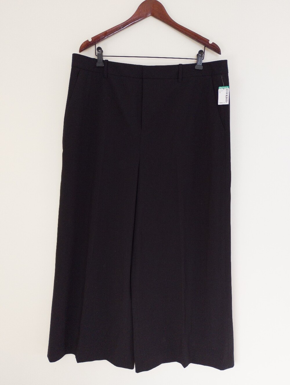 Simons Contemporaine Black Wide Leg Trousers Size 16 NWT